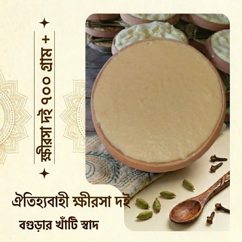 বগুড়ার স্পেশাল ক্ষীরসা দই ৭০০ গ্রাম প্লাস